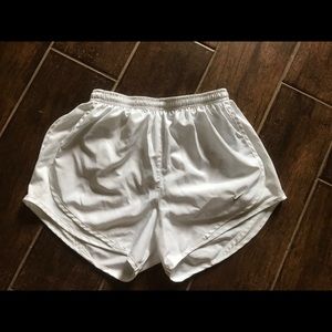 ALL WHITE NIKE SHORTS